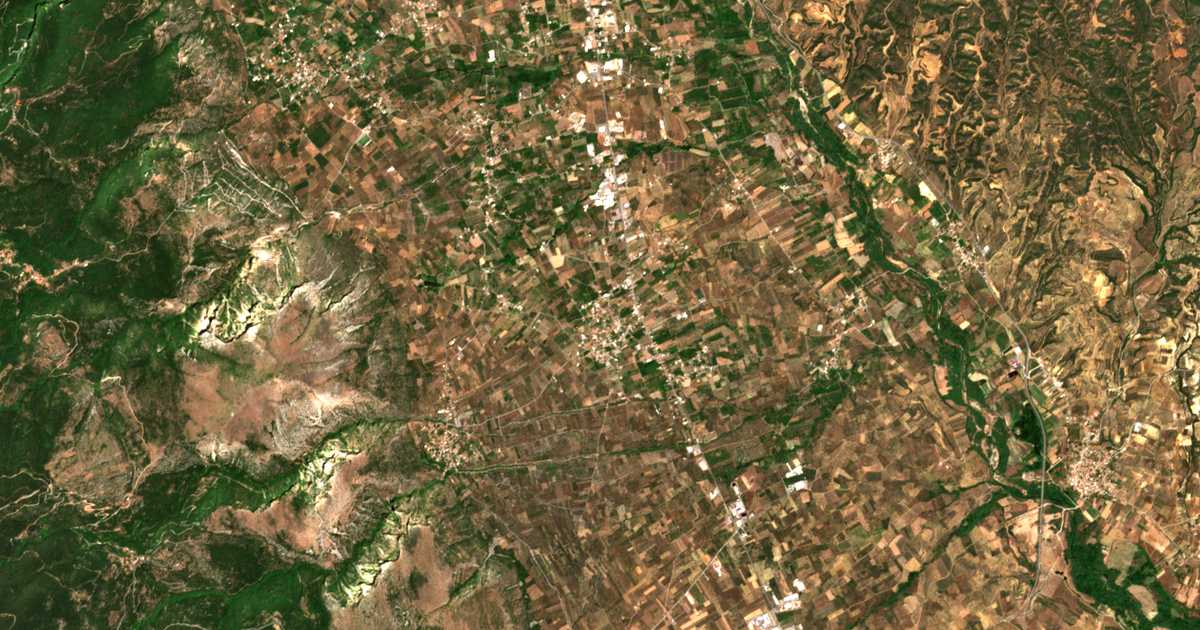 Carte satellite de Amyclées
