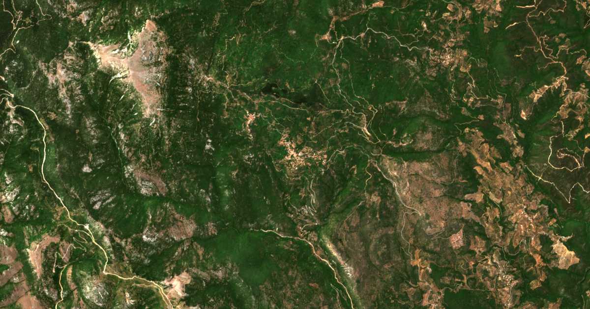 Carte satellite de Árna