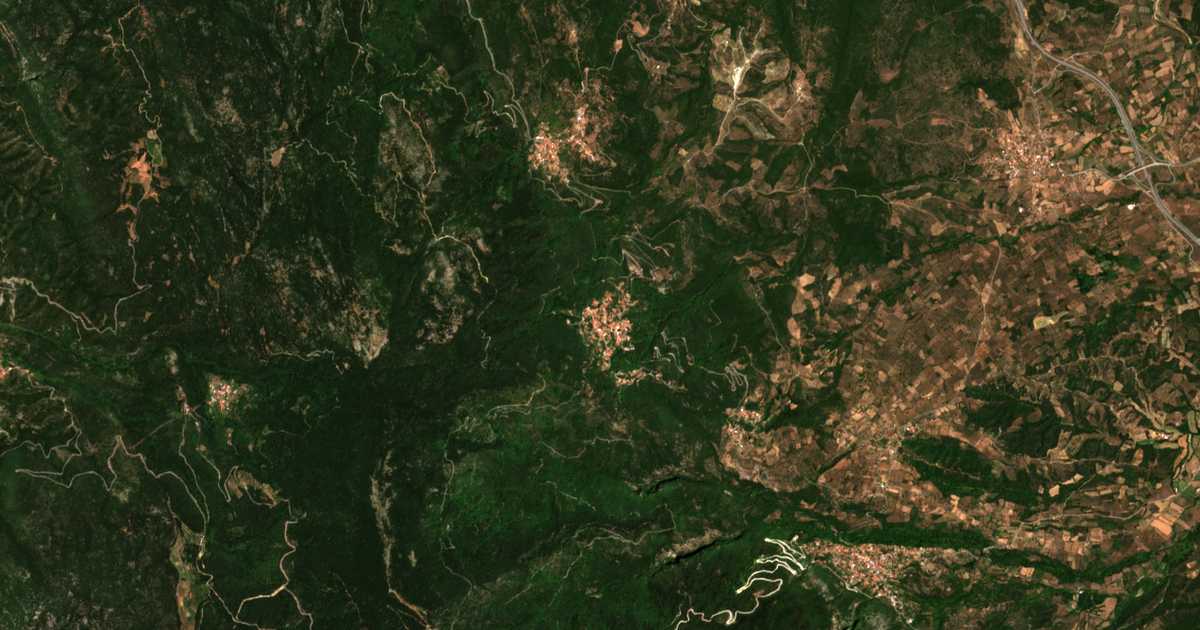 Carte satellite de Georgítsi