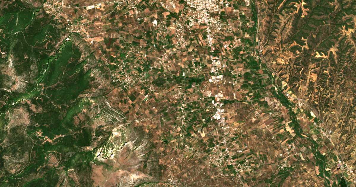 Carte satellite de Kalámion