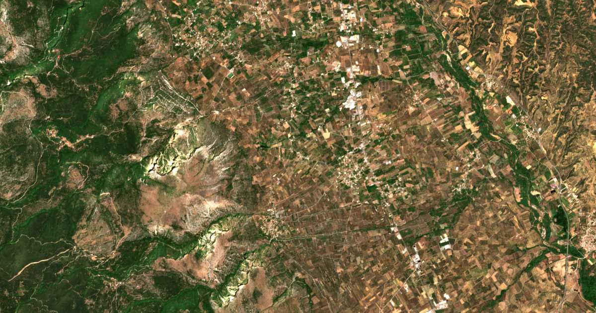 Carte satellite de Katsarós