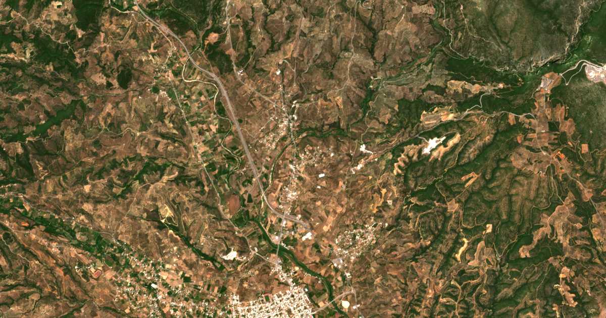 Carte satellite de Kokkinórrachi