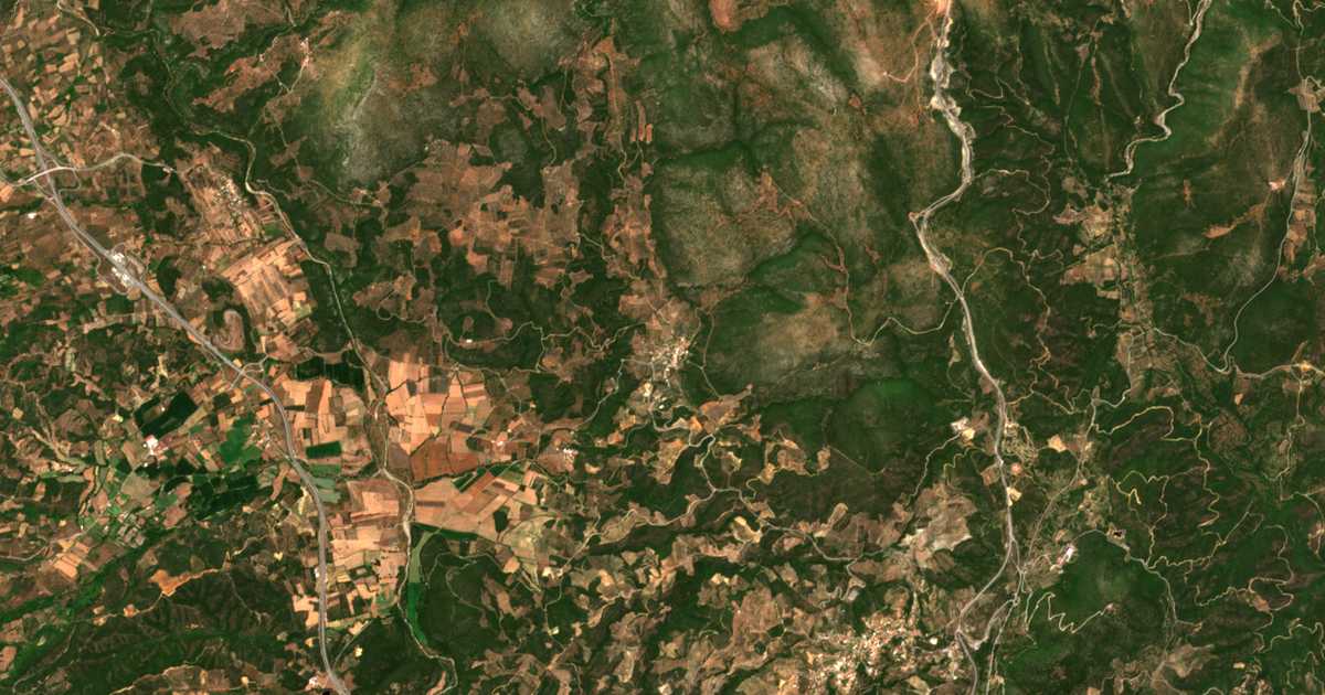 Carte satellite de Konidítsa