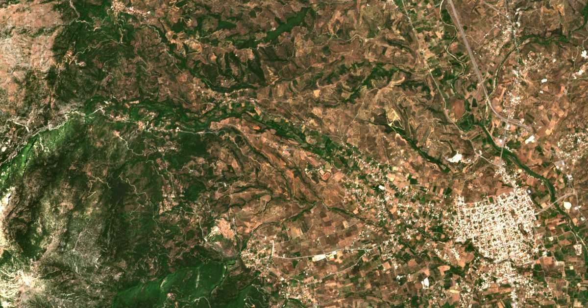 Carte satellite de Liapína