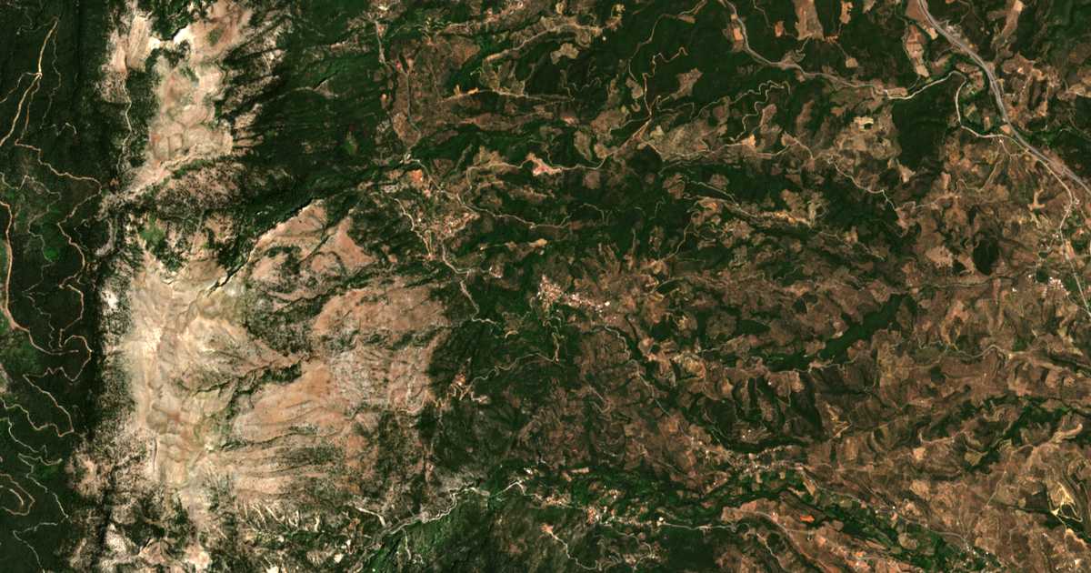 Carte satellite de Longástra