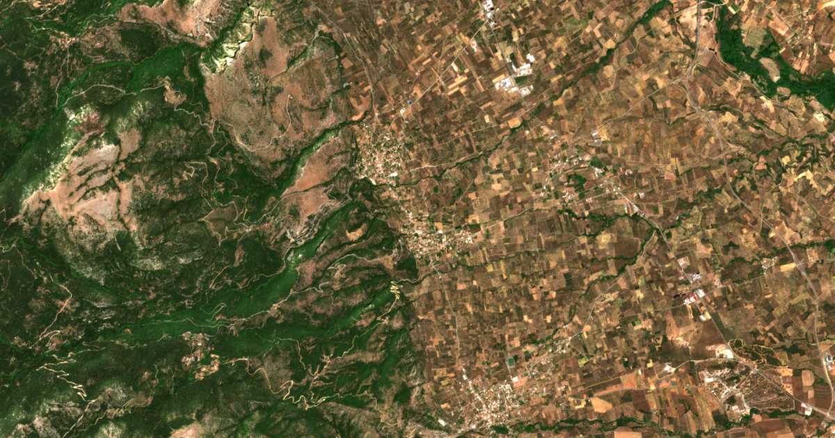 Carte satellite de Palaiopanagía