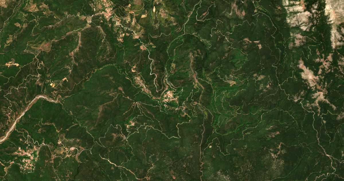 Carte satellite de Vamvakoú