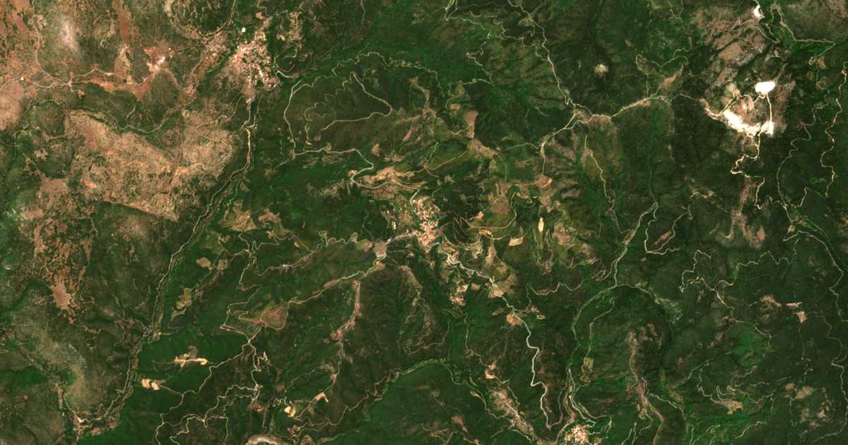 Carte satellite de Varvítsa