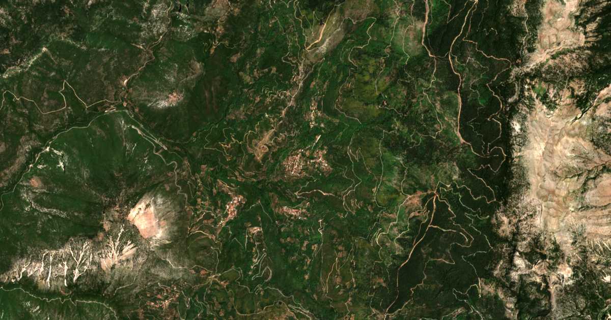 Carte satellite de Alagonía