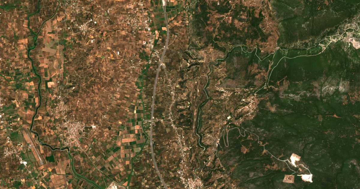 Carte satellite de Ánthia