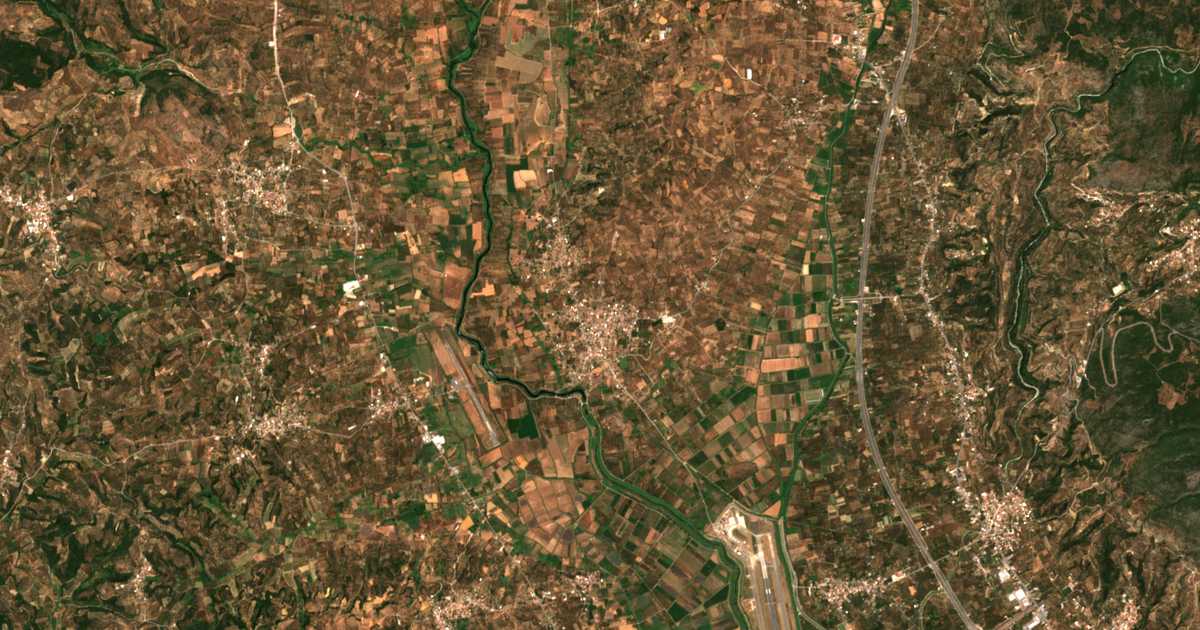 Carte satellite de Áris