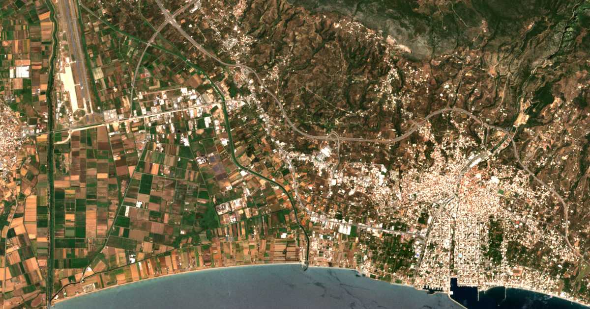 Carte satellite de Aspróchoma