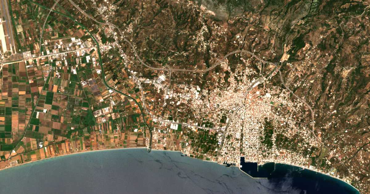 Carte satellite de Filothéi