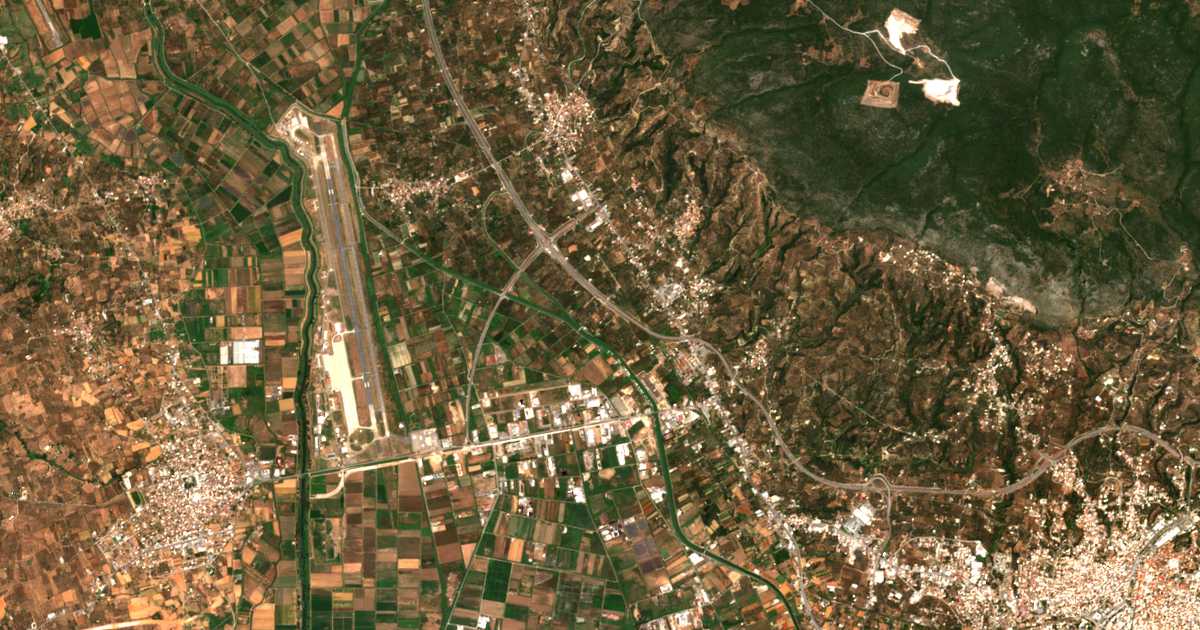 Carte satellite de Goulísmata