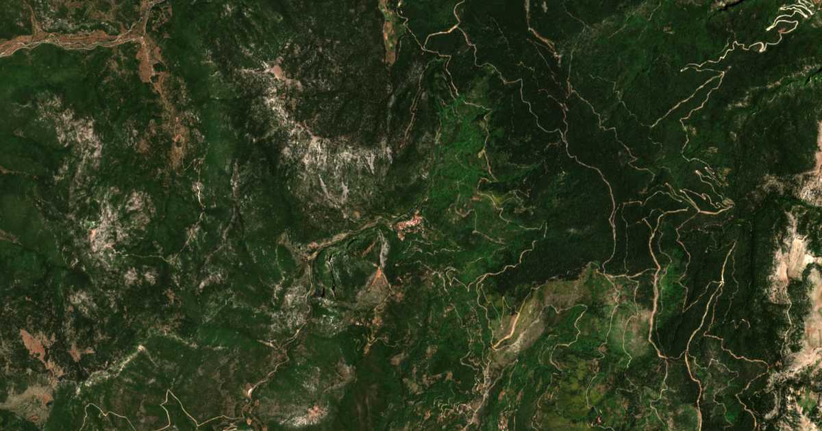 Carte satellite de Nédousa