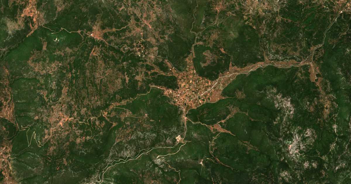 Carte satellite de Polianí