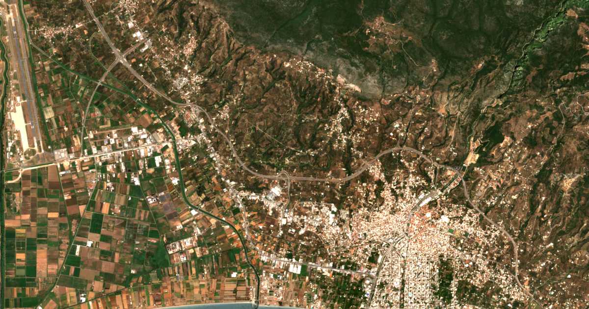 Carte satellite de Spitákia