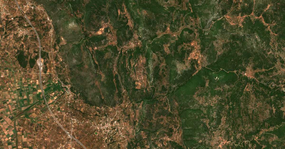 Carte satellite de Stamatinó