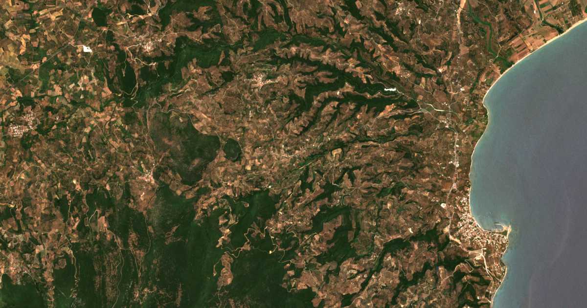 Carte satellite de Agía Sotíra