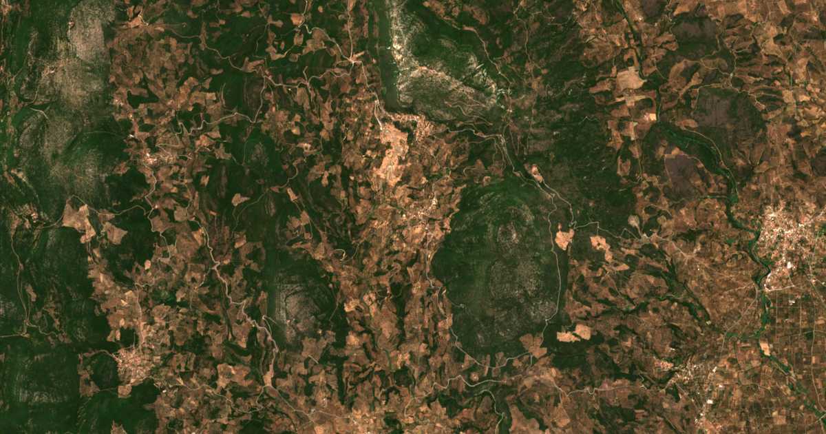 Carte satellite de Arsinói