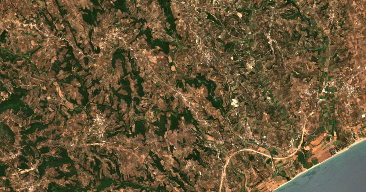Carte satellite de Dáfni