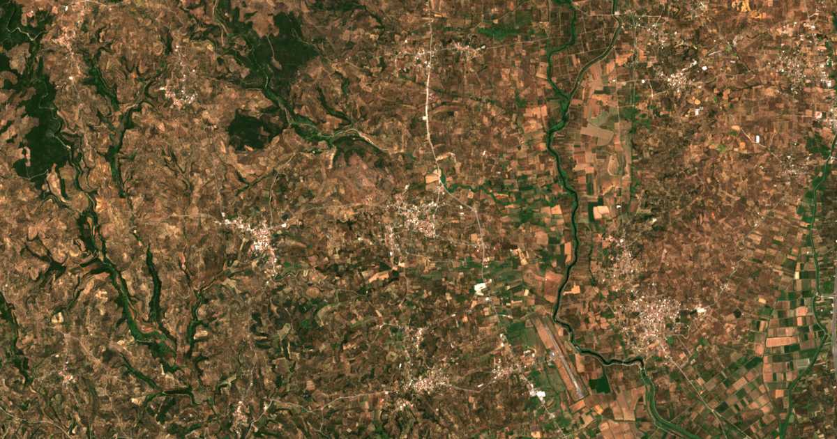 Carte satellite de Éva