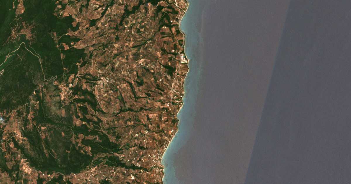 Carte satellite de Kalamákion