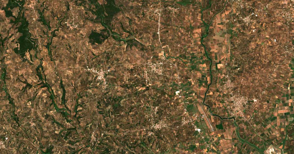 Carte satellite de Kalamarás