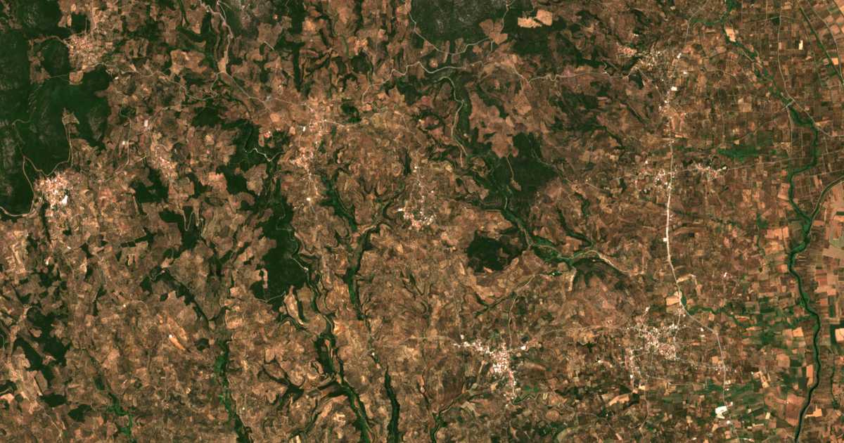 Carte satellite de Kalogerórrachi