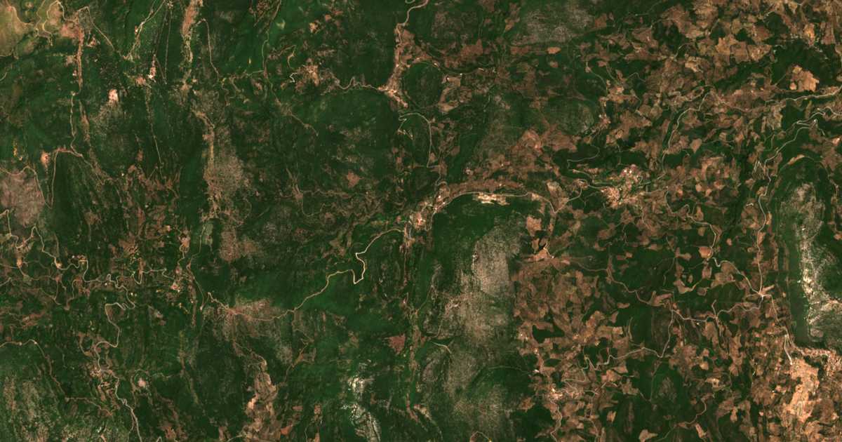 Carte satellite de Kefalinós
