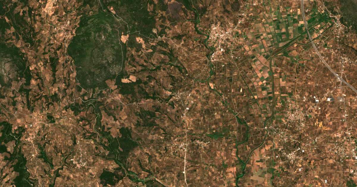 Carte satellite de Lámbena