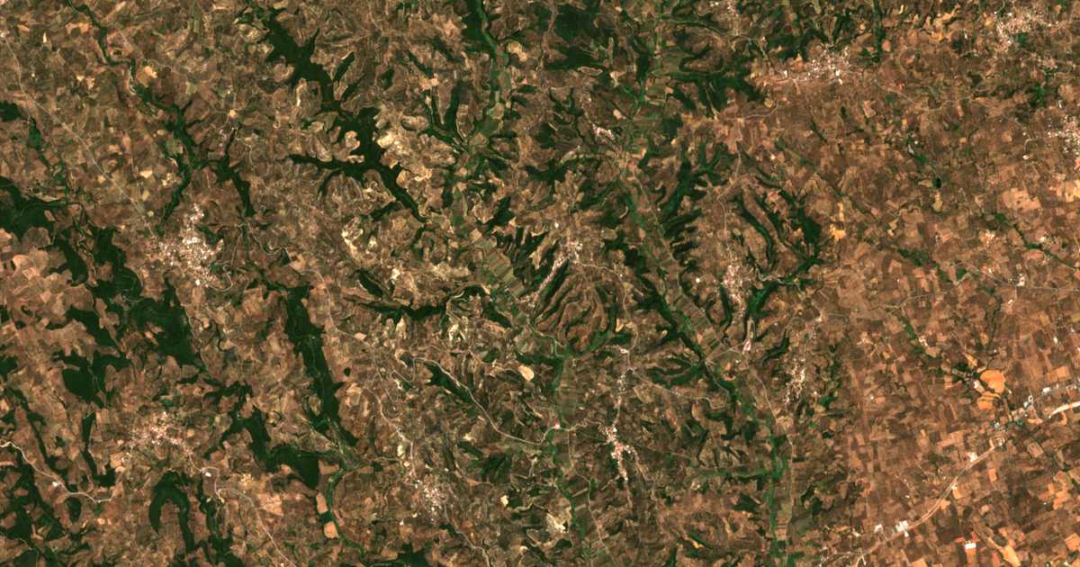Carte satellite de Lefkochóra