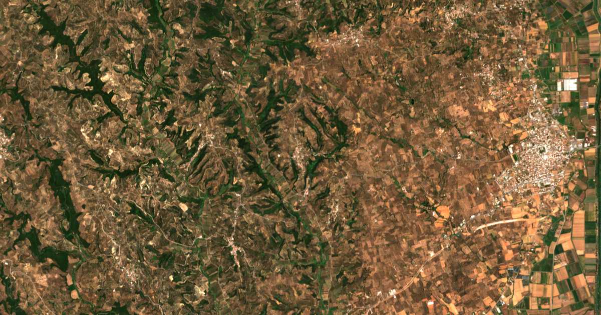 Carte satellite de Lykótrafos