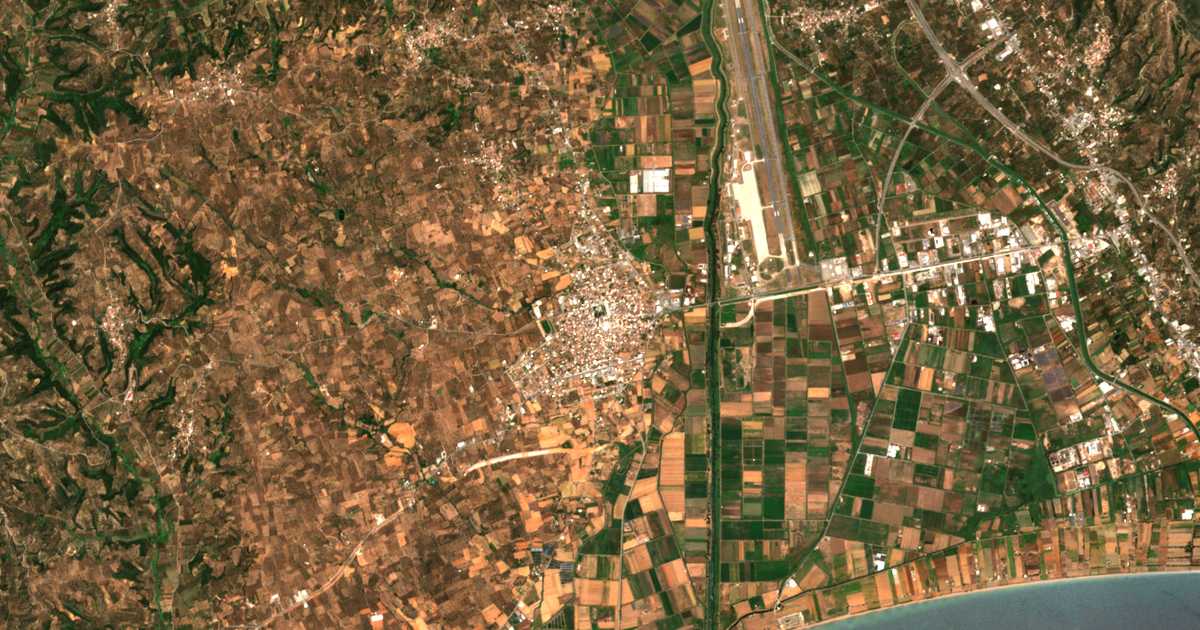Carte satellite de Messíni