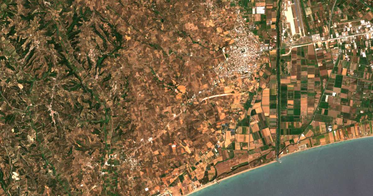 Carte satellite de Mylonás