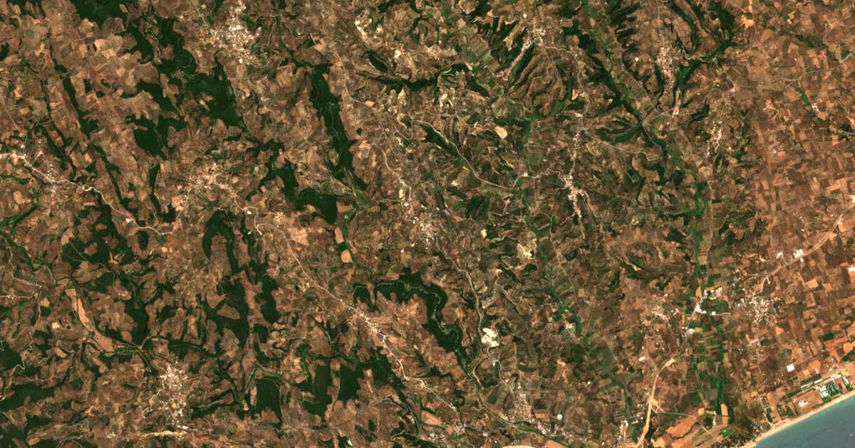 Carte satellite de Neochóri