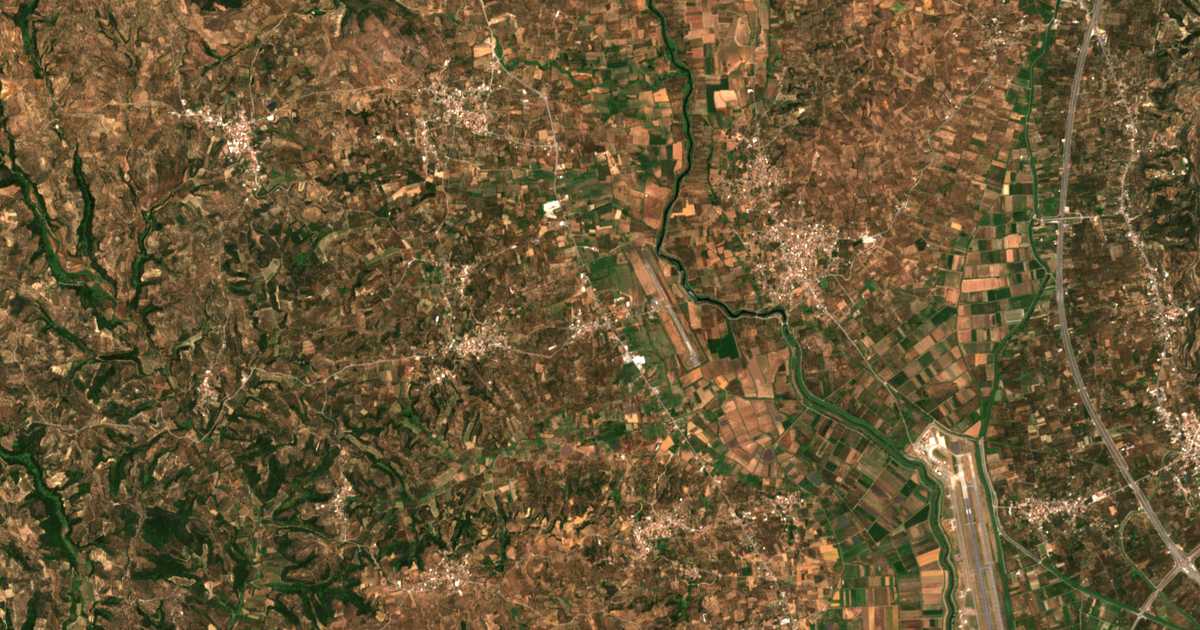 Carte satellite de Tríodos