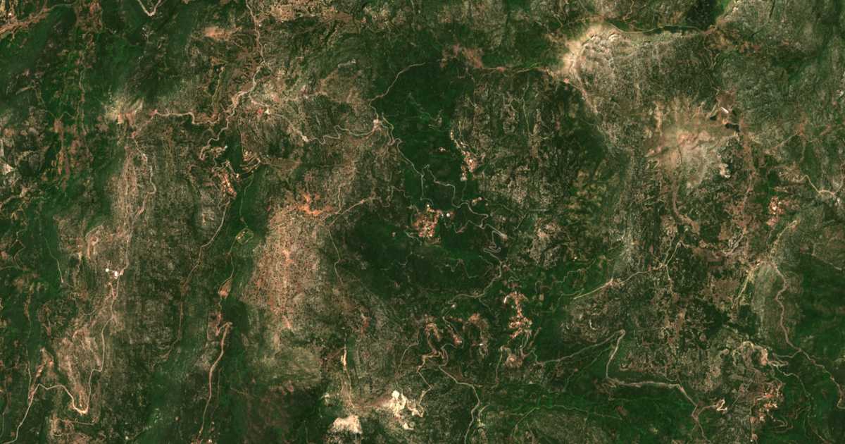 Carte satellite de Ampelióna