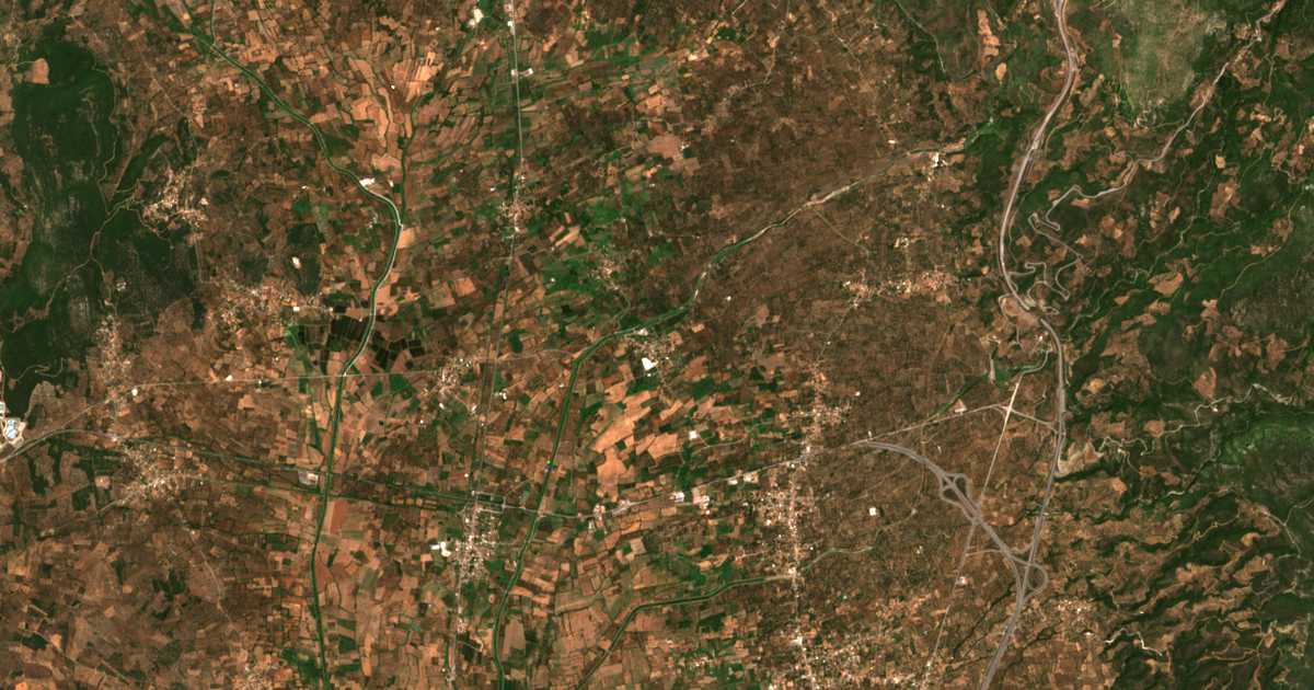 Carte satellite de Andanía