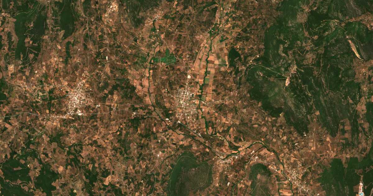 Carte satellite de Dório
