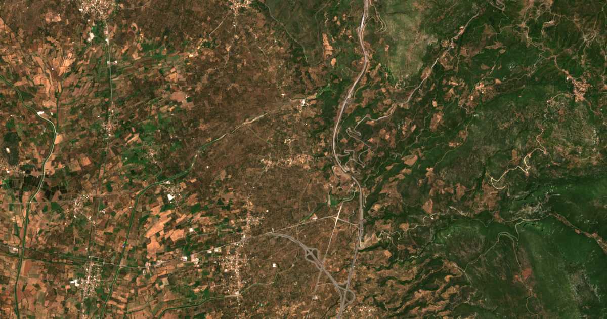 Carte satellite de Fília