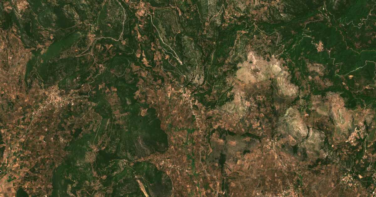 Carte satellite de Káto Mélpeia