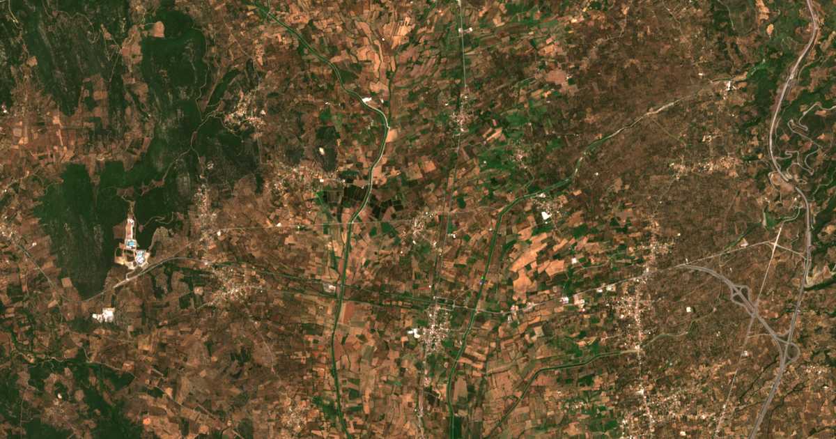 Carte satellite de Mantzárion