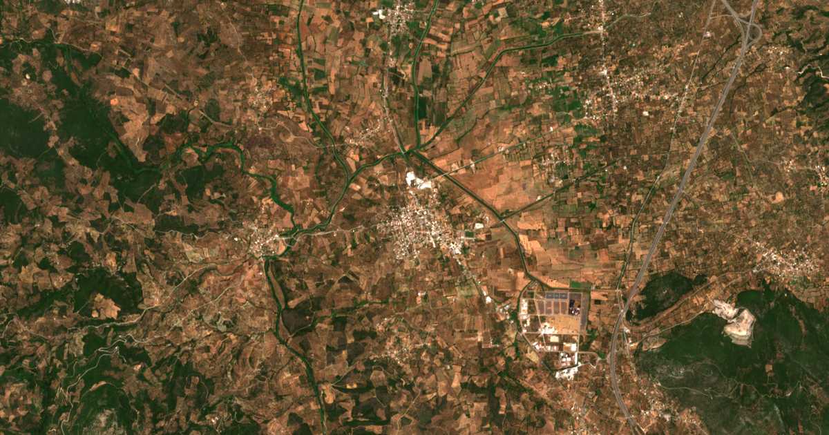 Carte satellite de Meligalás