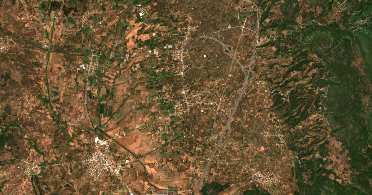 Carte satellite de Merópi