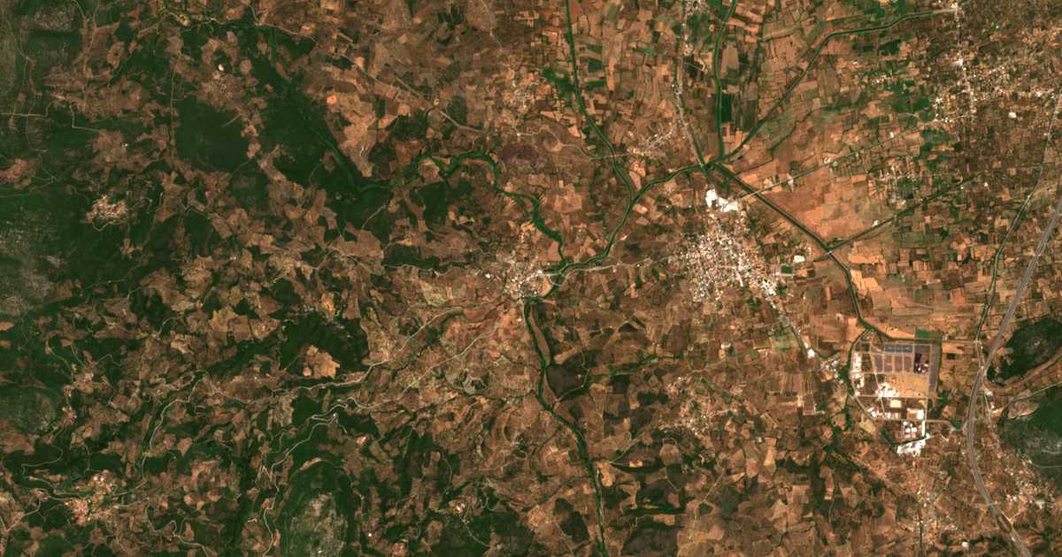 Carte satellite de Neochórion