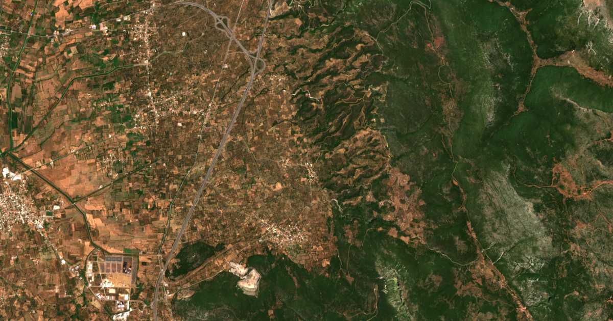 Carte satellite de Siámon