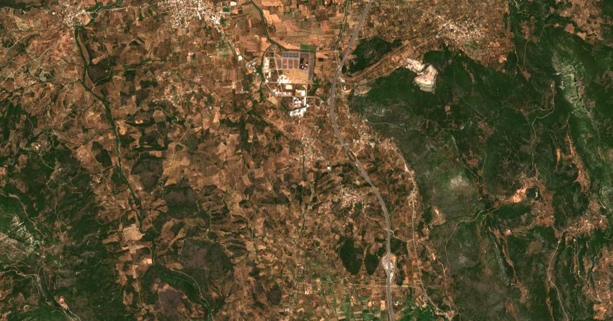 Carte satellite de Stathmós