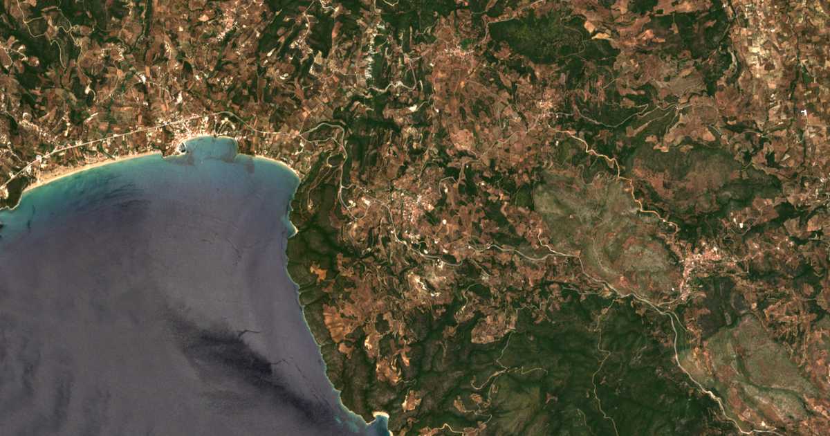 Carte satellite de Akritochórion