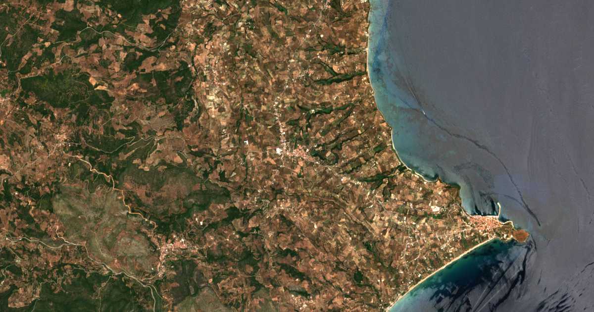 Carte satellite de Charakopió